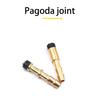 Anti Leakage Barbed Copper Tire Valves Connector Adapter with Sealed Rings for Vehicle Motorcycle Bike Tire Inflation