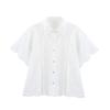 European and American Style, New Women's Clothing, Classic, Versatile Short-sleeved Hollow Embroidered Shirt 2835947