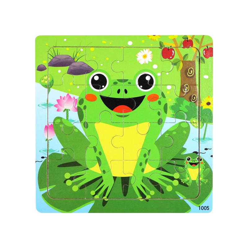 Popular Wooden Dinosaur and Animal Puzzle for Children's Early Education