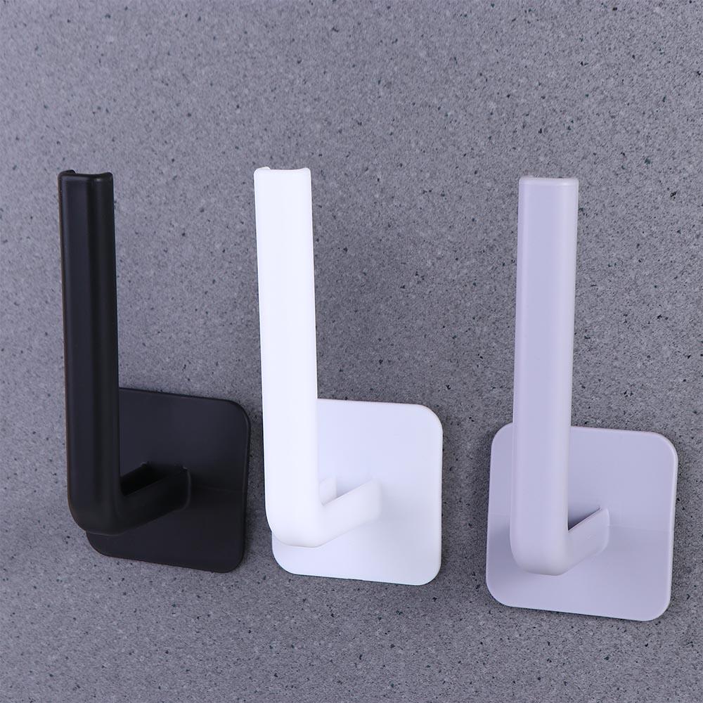 1Pcs Storage Rack Self-adhesive Wall Mounted Hook Towel Holder Tissue Hanger Paper Roll Rack