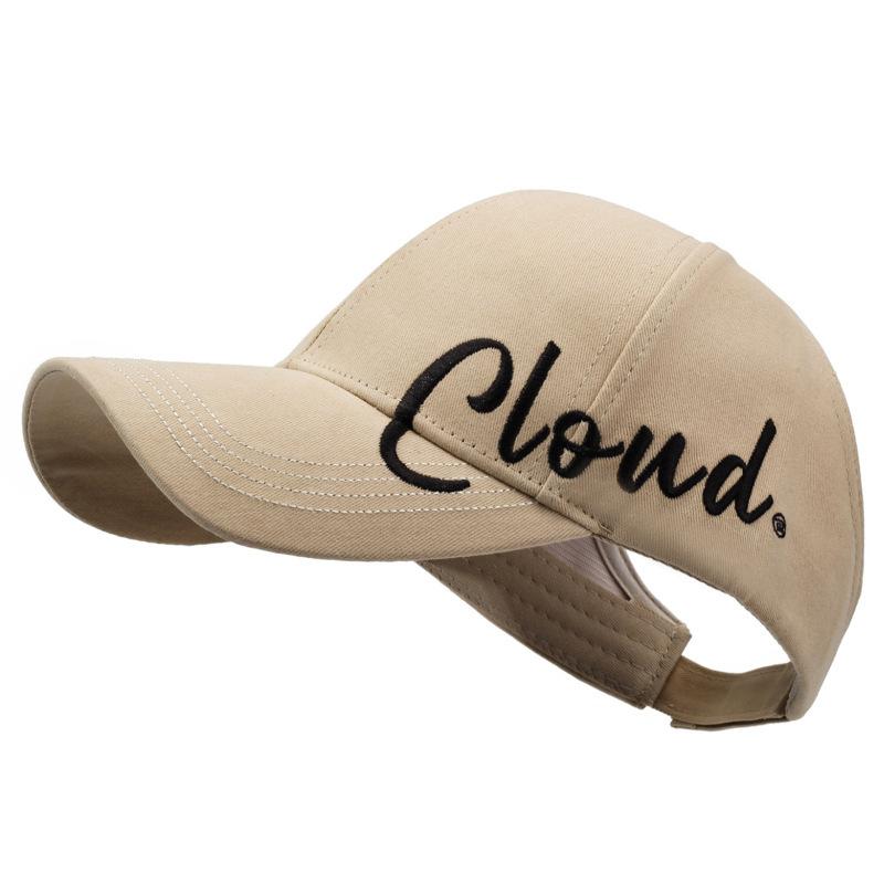 Fashionable Street Style Embroidered Letter Ponytail Hat Travel Sun Protection Face Slimming Versatile Accessory for Women