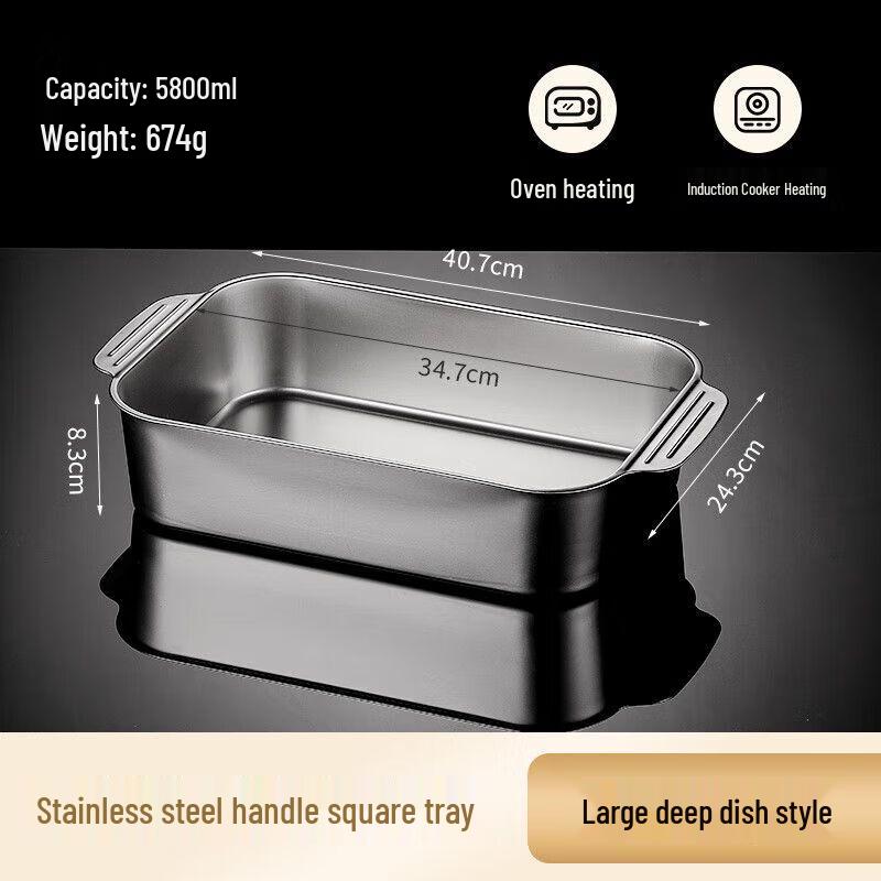Stainless Steel Multi-functional Grilling Pan