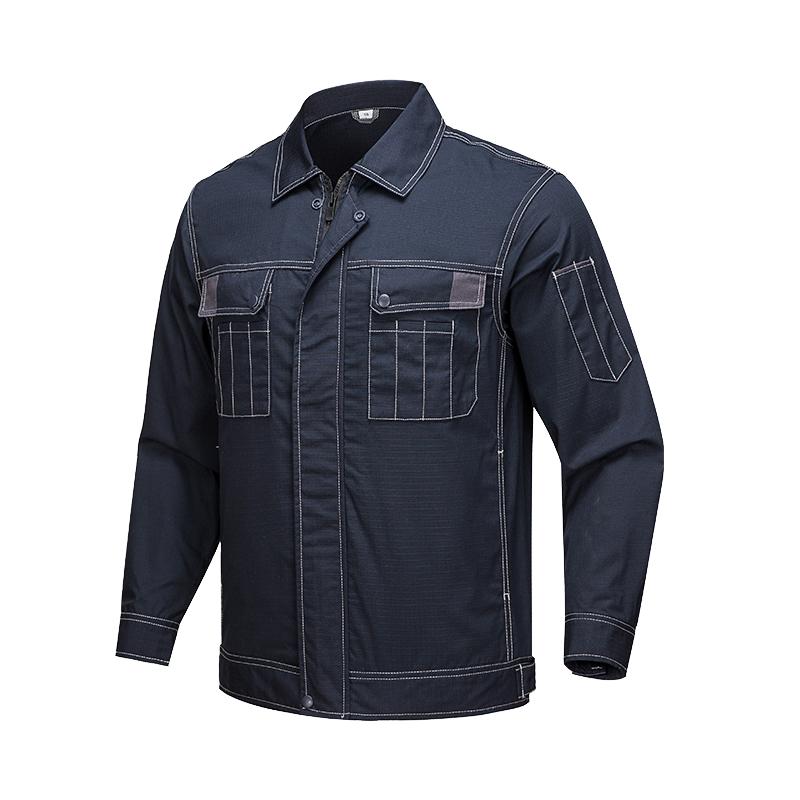 Factory Worker Welding Work Suit Tear Resistant Long Sleeve Work Jacket