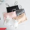 Ice Silk Seamless Strapless Camisole for Women - Anti-Exposure One-Shoulder Bandeau with Beautiful Back Design
