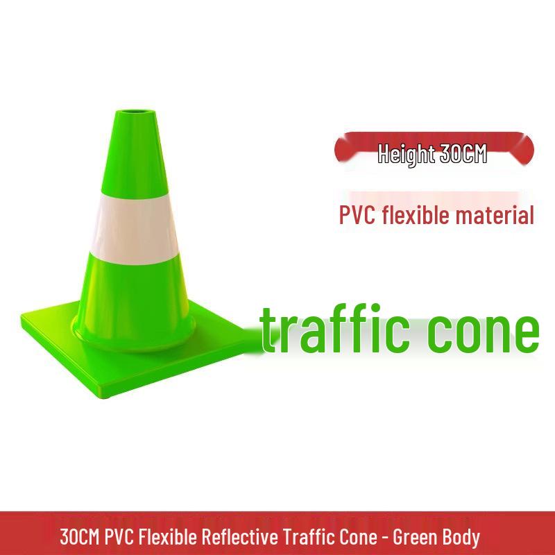 70cm PVC Reflective Traffic Cone - Road Safety Warning Cone & Barrier