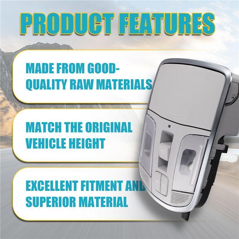 Car Ceiling Light Reading Light Assembly Front Overhead Light For 9Th Generation Sonata 2015 92810-C3100