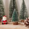 LED Lighting Christmas Tree Artificial Snow Frost Design Mini Christmas Tree Miniature Size Tabletop Christmas Tree