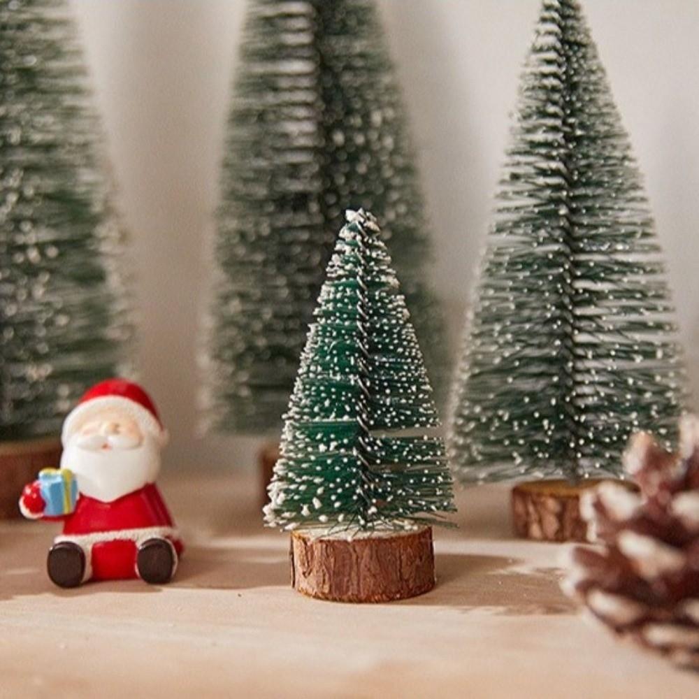 LED Lighting Christmas Tree Artificial Snow Frost Design Mini Christmas Tree Miniature Size Tabletop Christmas Tree