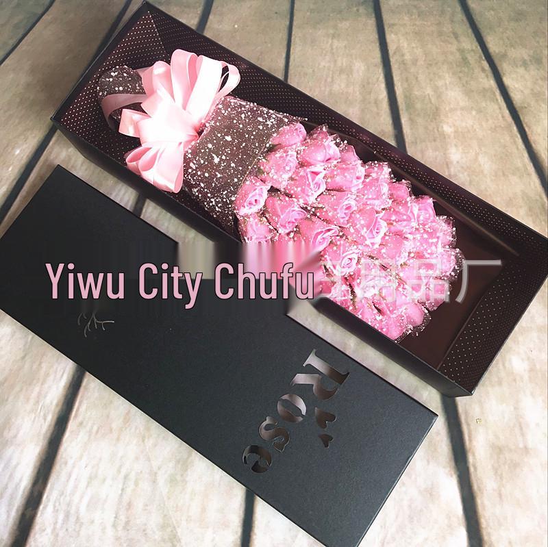 33 Premium Rose Soap Flower Bouquet Gift Box for Valentine's, Qixi Festival & Birthdays