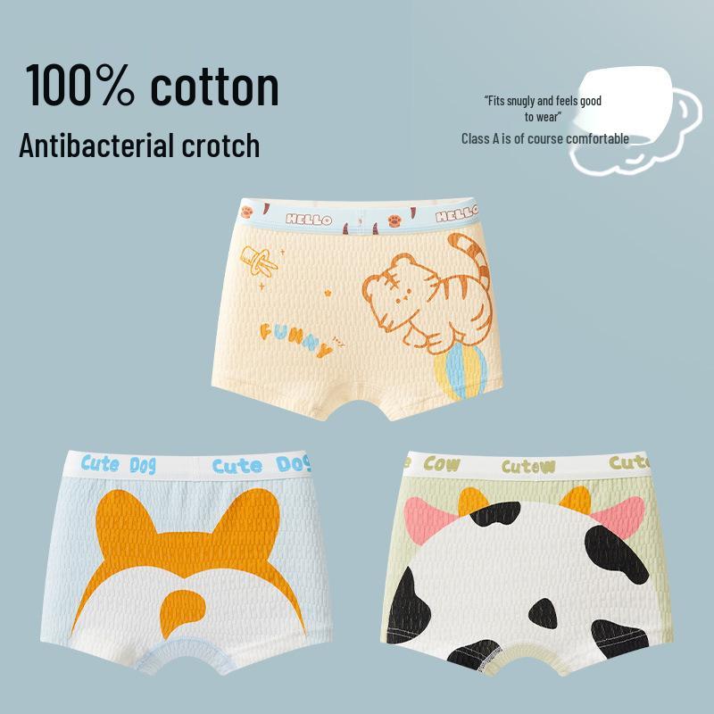 Baumwoll-Boxershorts für Jungen - Klasse A, Bequeme Passform, Ideal für wachsende Jungen, Kein Einschneiden 3XL: 60-70 kg, 135-145 cm