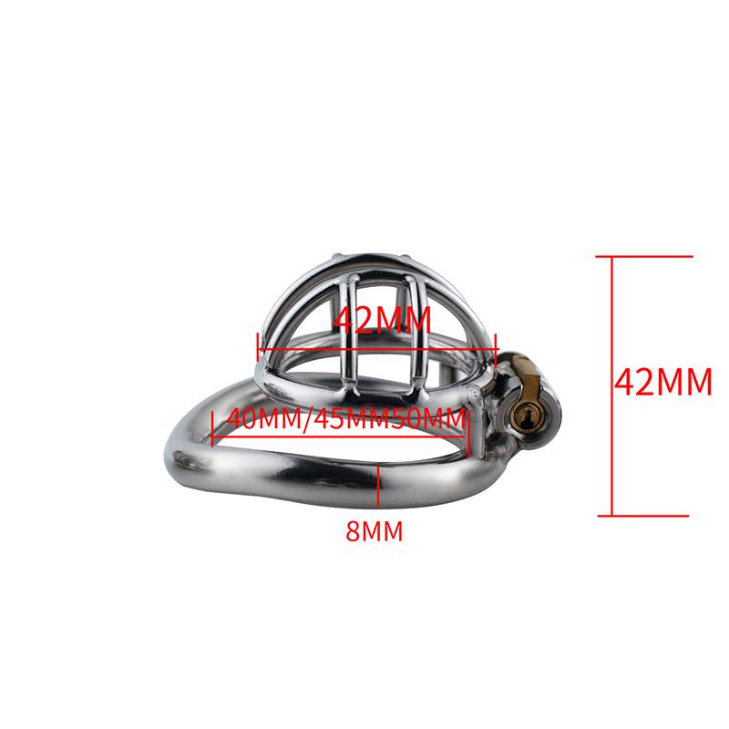 Men's Metal Chastity Cage BDSM Training Anti-Cheating Erotic Micro Punishment Toy