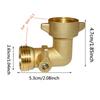 Irrigation Systems Compatible With Standard Fittings Weather Resistant Brass For 3 4 Garden Hoses 90 Degree Hose Elbow Connector