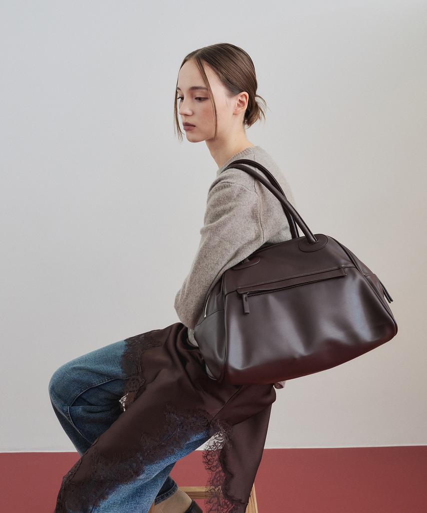 Christine Project Two Zipper Bag Original(Cacao)