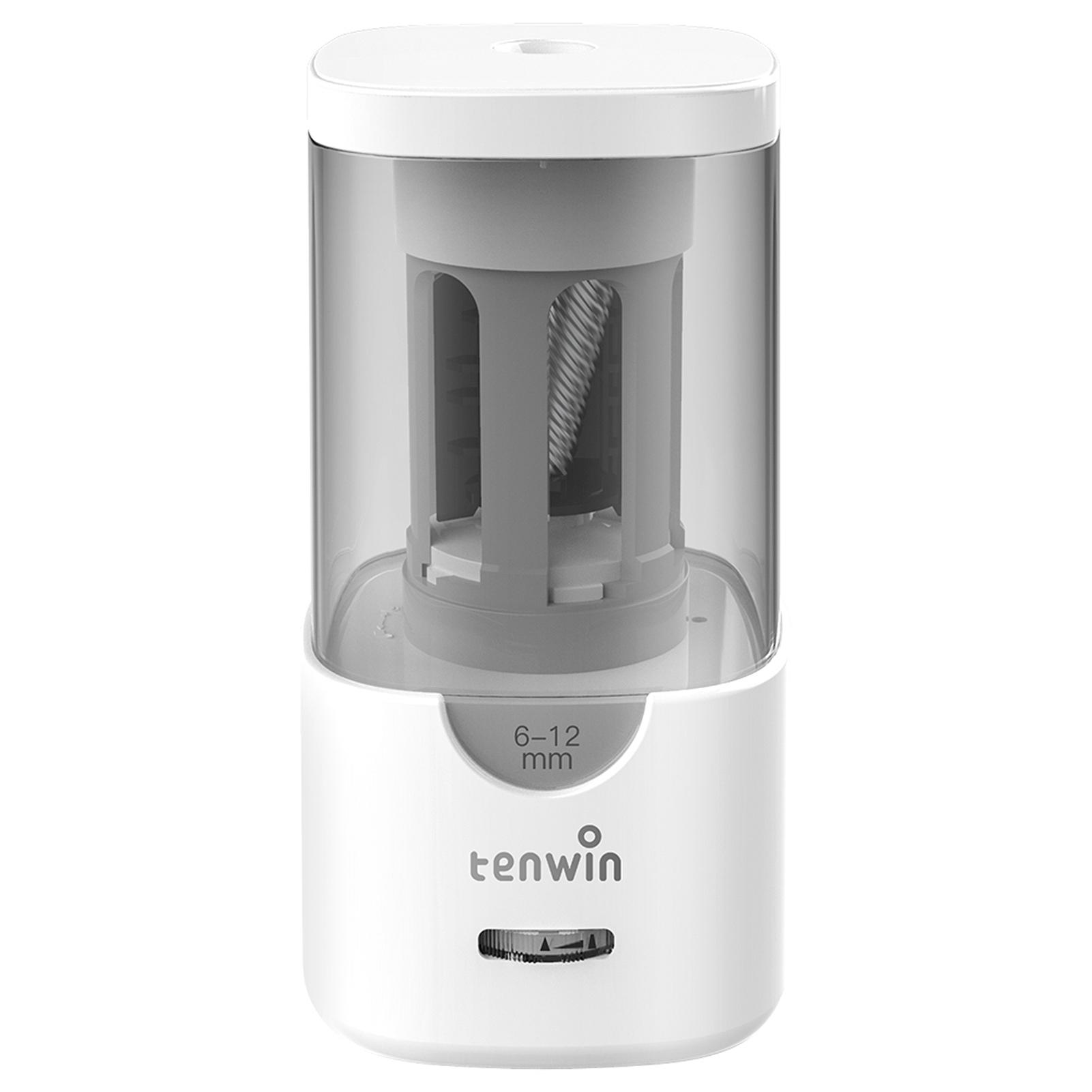 

Автоматическая электрическая точилка для карандашей tenwin с 3 наконечниками, автоматической остановкой и регулируемой быстрой заточкой W-US белый