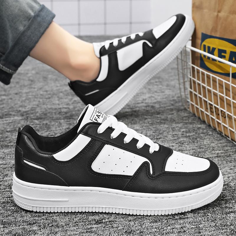 Casual sports shoes, men's flat shoes, spring and autumn breathable and fashionable vulcanized shoes, men's running shoes