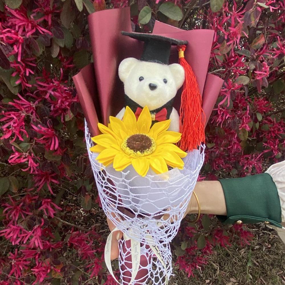 Plush Toy Animal Bouquet Graduation Gift Cartoon Lovely Bear New Bear Bouquet