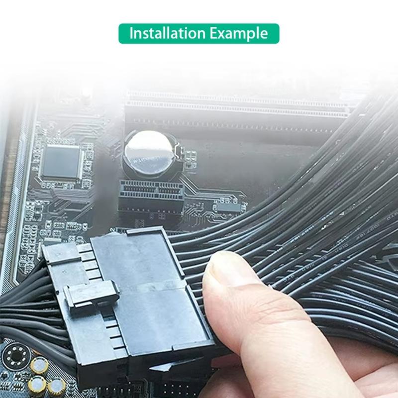 Computer Adapter Board 24 Pin Mining Power Supply Sync Cable for Universal Compatibility