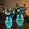 Transparent Twisted Clear Vase Maltose Crystal Flower Arrangement Container  Home Decor