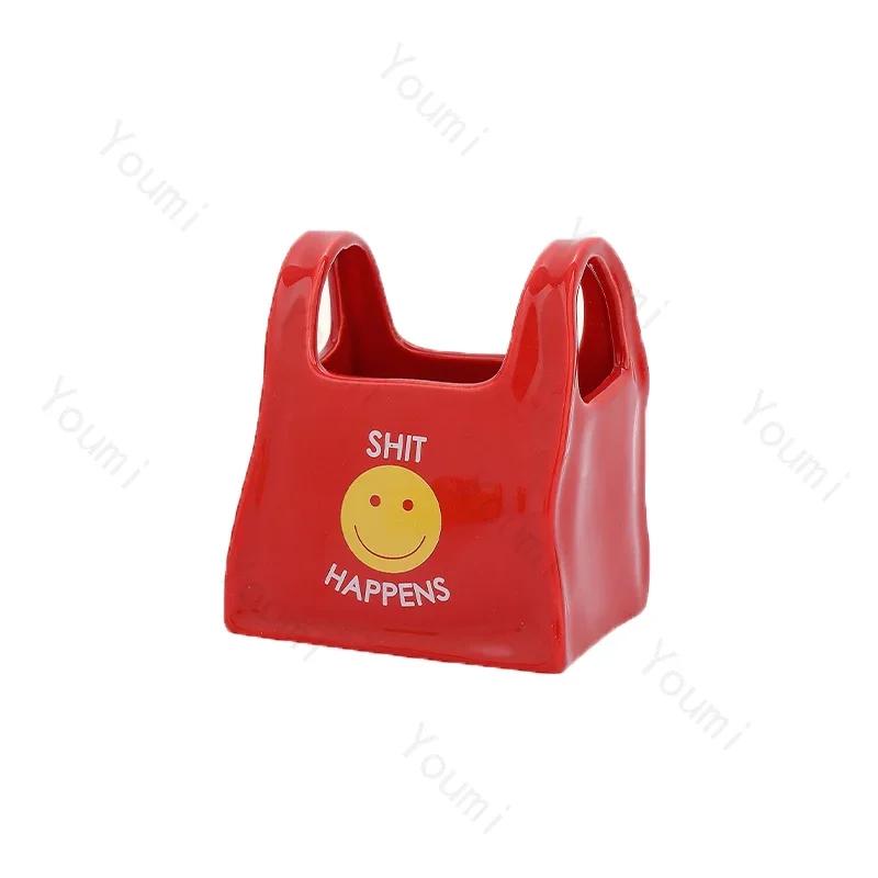 Fashion Creative Ceramic Vases Home Dining Table Flowers Arrangement Vase Decoration Exquisite Living Room Storage Box Ornament