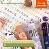 12-Color Push-Button Gel Pen Set - Multicolor Cartoon Ballpoint and Marker for Students