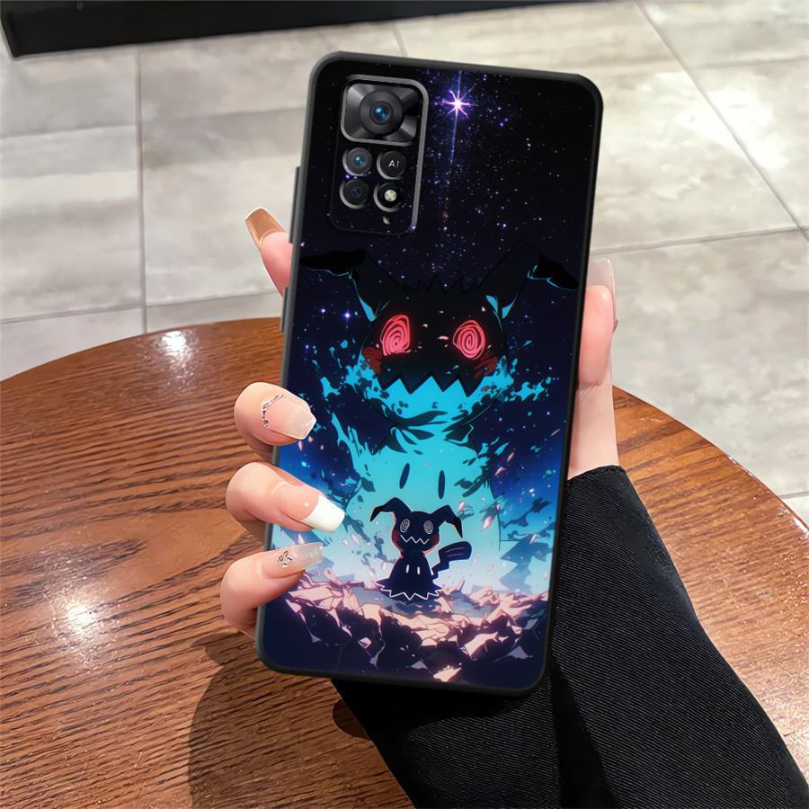 

Funny Pokemon Mimikyu Case for Xiaomi Redmi Note 12 Pro 11 10 7 8 14 10S 9S 9 11s 12s 13 Pro Plus Funda Phone Cover Redmi Note 8T