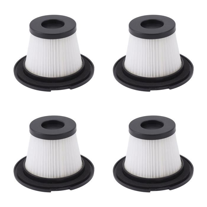 Qiilu Vacuum Cleaner Replacement Filter 4pcs Aspirateur Remplacement Filtre à Vide Remplacement Lavable Aspirateur Filtre