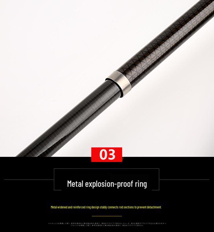 Hero Carbon Fiber Fishing Rod: Dual-Use for Hand-Held & Sea, Sizes 2.7m To 6.3m