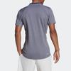 Adidas Logo Print Tennis Polo Shirt Men Tops Dark-Blue HS3315