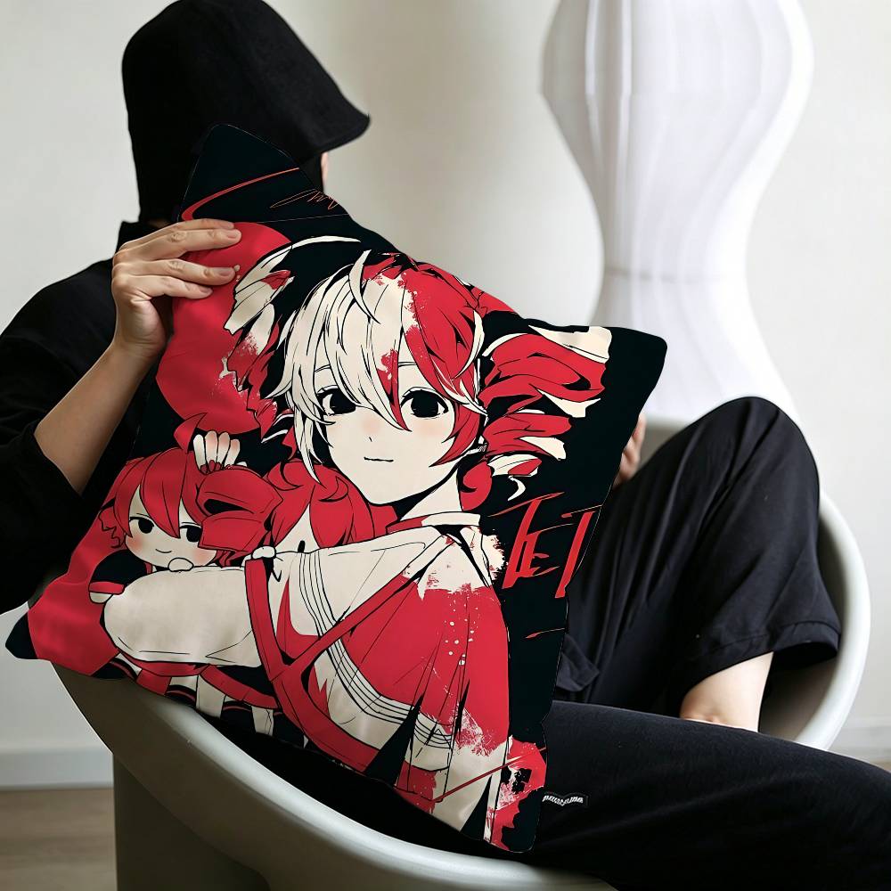 Popular Virtual Singer Kasane Teto Anime Pillow Gift Home Office Decoration Bedroom Sofa Car Cushion Cover case x