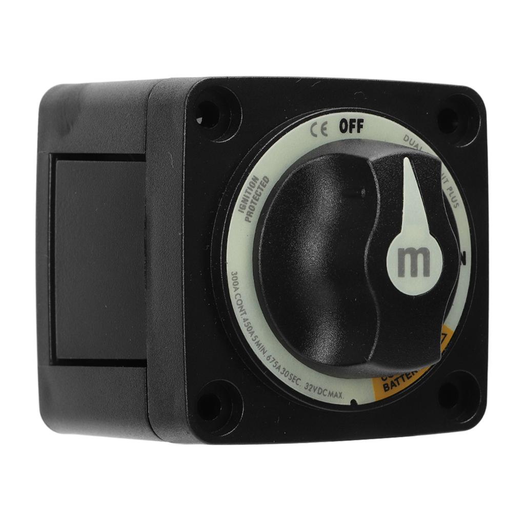 300A Battery Selector Switch Heavy Duty 3 Position Battery Isolator Cut Off Switch for RV Boat