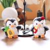 Cute Penguin Plush Keychain Cartoon Stuffed Animal Doll Keyring Backpack Pendant Bag Hanging Decoration Birthday Gifts