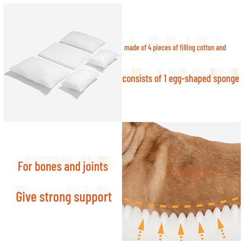 Zimní pelíšek pro domácí mazlíčky z pruhované jehněčí vlny: Útulný, Snímatelný a Pratelný