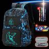 Lightweight Waterproof Kids School Backpack for Boys School Bag Grade 3-6 Large Capacity Casual Travel Shoulder Bag for Students