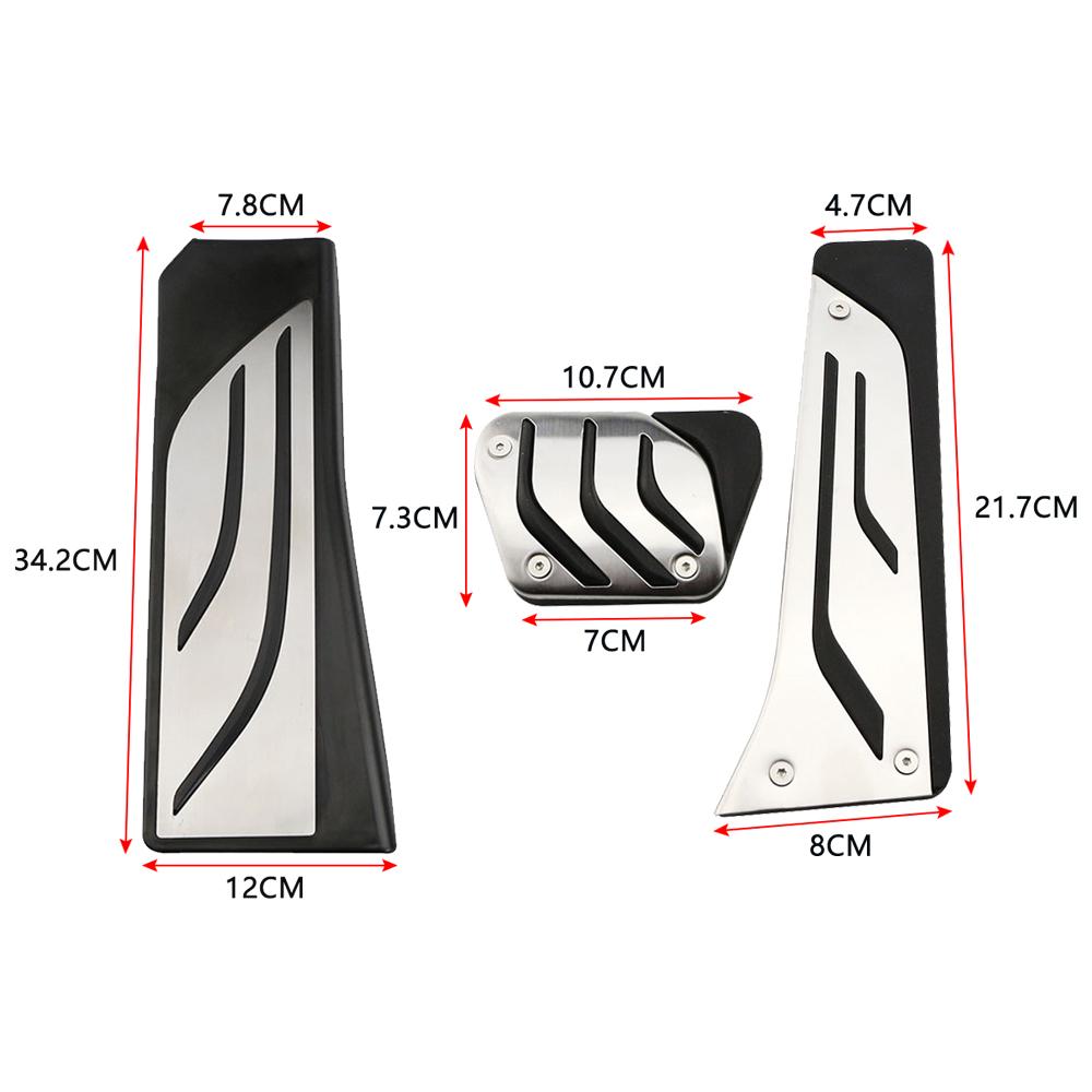 

LHD Auto Car Pedal Cover For BMW 5 6 7 Series E65 E67 E68 F01 F02 F10 F11 F07 F12 F13 Gas Brake Clutch Rest Pedals Accessories
