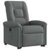 VidaXL Fauteuil inclinable Gris foncé Tissu, chaise inclinable, fauteuil inclinable pour personnes âgées, fauteuil releveur 3303255