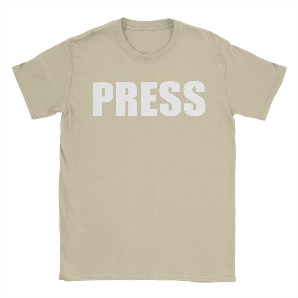 Unisex Press for Journalists Reporters T Shirts Cotton Clothes Vintage Short Sleeve Crew Neck Tees Summer TShirt