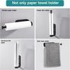 Klebe Wandhalter Küchenrollenhalter Bohrlos Rollenpapier Spender Badezimmer