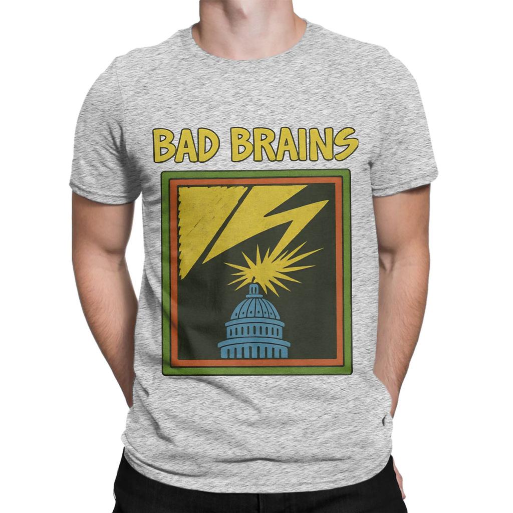 Bad Brains Punk Art Nieuwigheid 100% Katoen T-shirt Bad Brains Tops T-shirts Voor Unisex