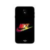 Case for Samsung Galaxy J7 2018 Nike Logo Colored Black Front