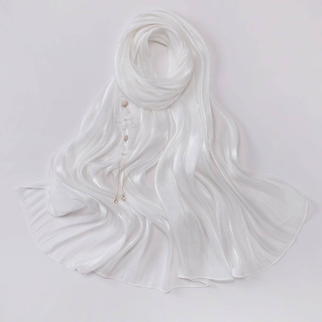 Handmade Flower Pendant Long Scarf Ethnic Headscarf For Women