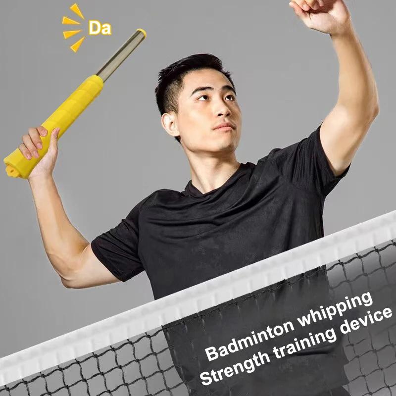 Popular Sell Badminton Swing Training Device Whip Strength Practice Stick Single Player Spike And Motion Correction Assistance Toolb