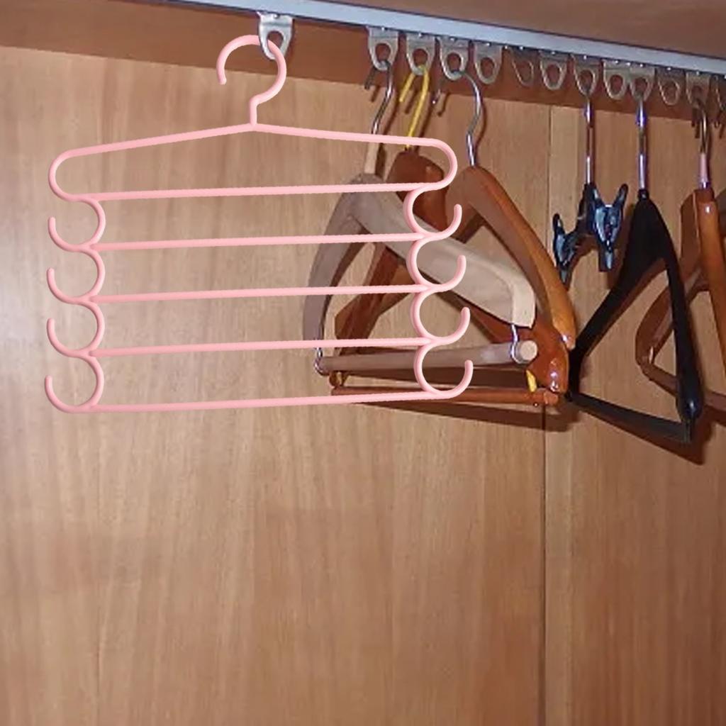 Appendiabiti pratico a 5 ripiani per vestiti per organizzare pantaloni e asciugamani