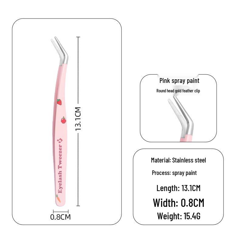 

Набор пинцетов из нержавеющей стали для наращивания ресниц - Профессиональный инструмент для наращивания для начинающих