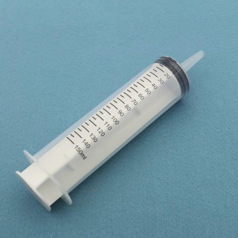 High-Capacity Flushing Syringe with Coarse Needle for Glue or Enema