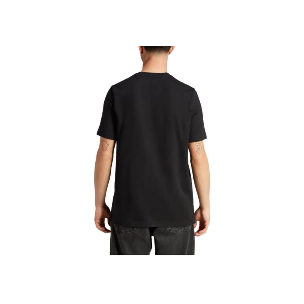 Adidas Originals Round Neck Printed Short Sleeve T-Shirt Men Tops Black IL5384