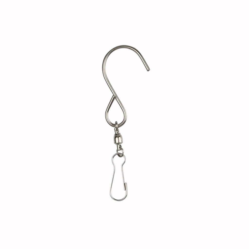 10pcs Swivel Hooks Clips for Hanging Wind Spinners Wind Chimes Crystal Twisters Party Tools Kitchen Bedroom Rotating S Hooks
