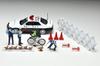 Geocolle 64 164# Car Snap 16a Police ABSPVC dollsaccessories (painted, partially assembled) + die-cast mini car set 321590