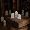 Miniature Cemetery Scenery 10Pcs Mini Tombstone, 3D Printed Unpainted Gravestone Model Kit, Micro PLA Parts Diorama Accessories, Halloween Decor, DIY