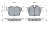 BOSCH Imported Car Brake Pads Part 0986424334 (Bosch) / (Rear) Number