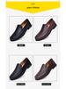 Herren Atmungsaktive Weiche Leder Slipper, Slip-On, Größen 37-46, Ideal für Mittelalte und Ältere
